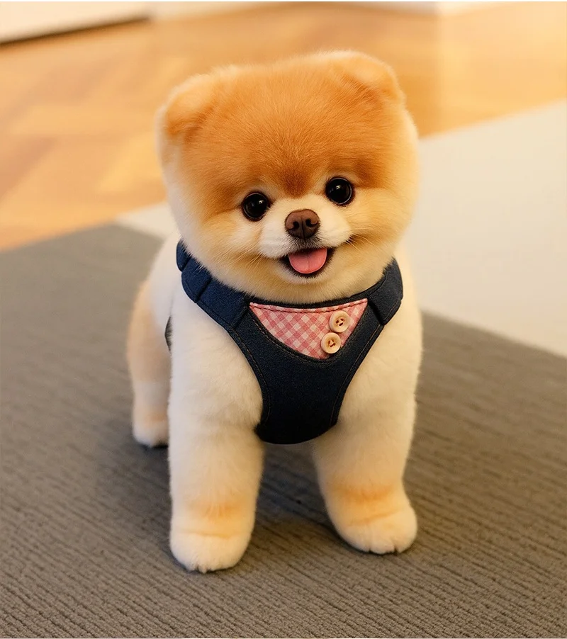 Arnés de algodón a cuadros para mascotas con juego de correa para gatos, chaleco ajustable para perros pequeños con correa, arnés ligero para cachorros con cables