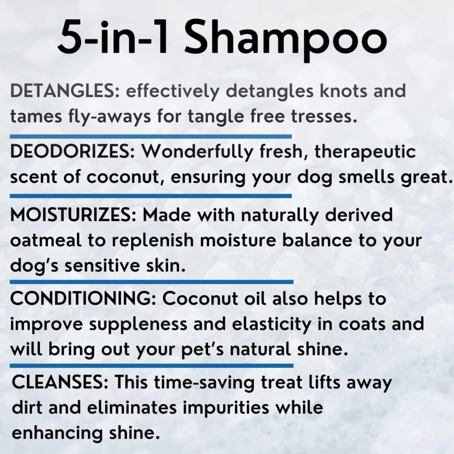 ATUBAN 16 floz Champú para perros 5 en 1 para pieles con picazón - Champú para perros con pieles sensibles para perros malodorantes - Champús y acondicionadores para perros - imagen 4