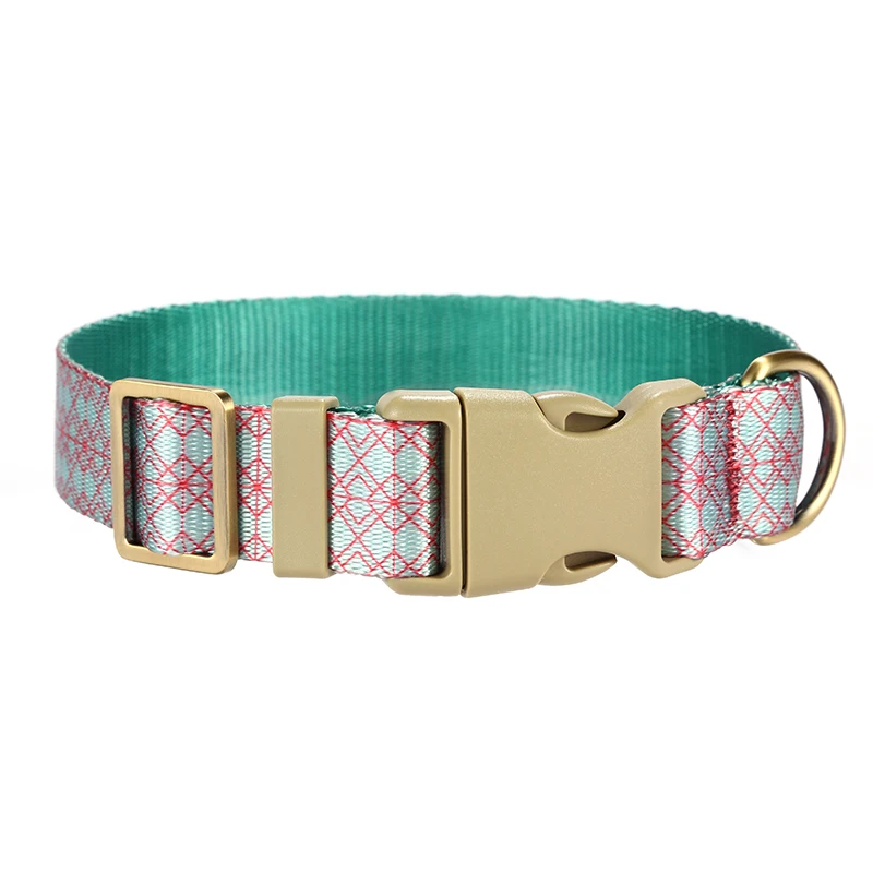 PLATTCO-Collar de nailon ajustable para perro y gato pequeño, accesorio para mascotas, suave, cómodo y duradero, suministros para cachorros, Aqua Glaze - imagen 5