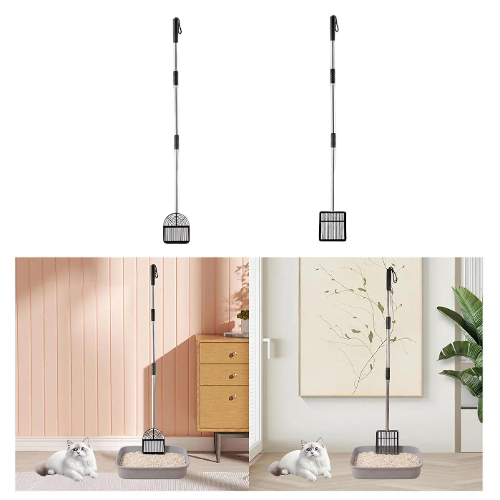 Cat Scoop Cat Litter Spade Easy Sifting Comfortable Grip Portable Detachable Litter Sifter Chicken Poops Scoop for Bunny