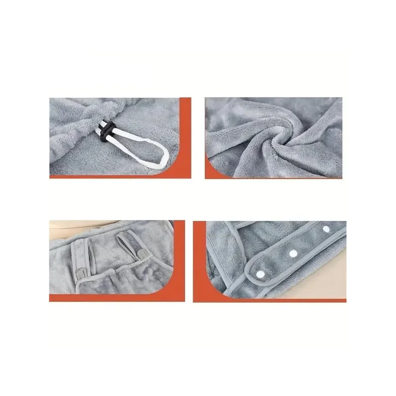 Delantal acogedor para transportar mascotas para perros y gatos pequeños, esencial para viajes al aire libre en invierno con bolsa de pecho colgante, cómodo sueño para gatos - imagen 3