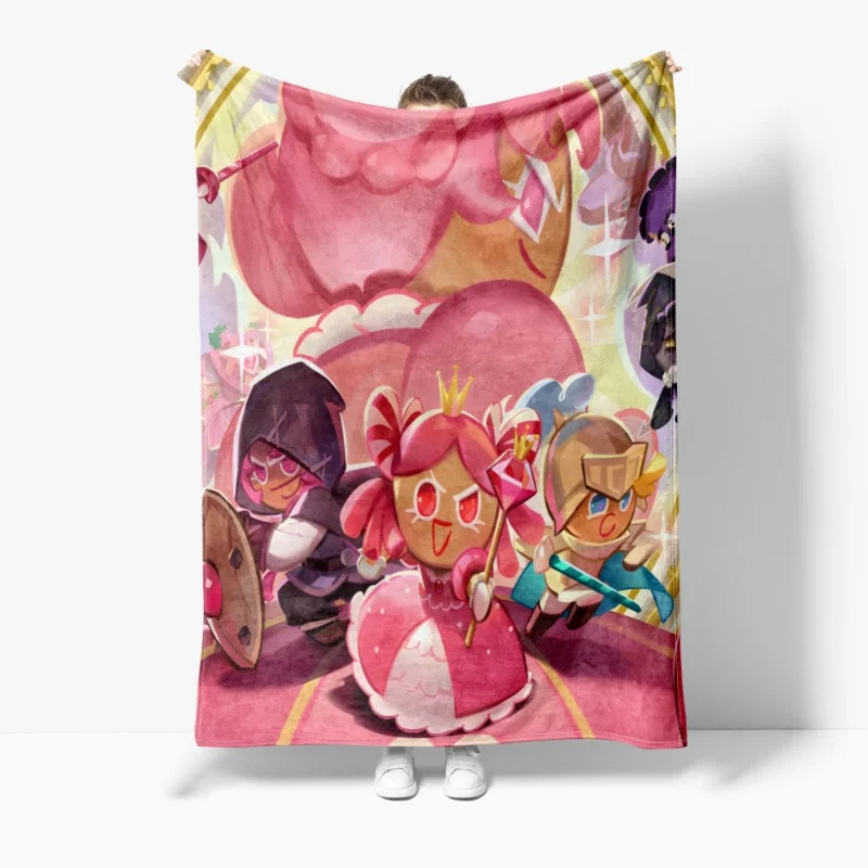 Cookie Run: Kingdom Shadow Milk Cookie figura de Anime franela aire acondicionado manta hogar sofá habitación decoración manta regalo juguete - imagen 5