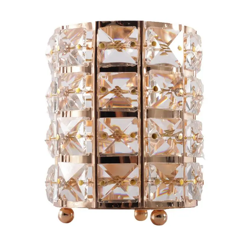 Portavasos de cristal para cosméticos, organizador portátil para bolígrafos, brochas de maquillaje, almacenamiento de bolígrafos