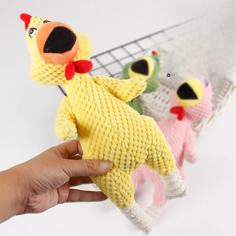 Juguete de peluche de lana de maíz con sonido resistente a mordeduras, suministros de entrenamiento para perros, accesorios interactivos, 1 ud.