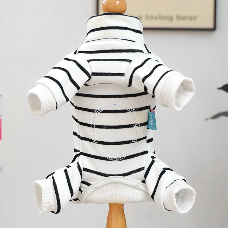 Pijama de rayas para Chihuahuas y Dachshund – Ropa suave para perros pequeños - imagen 5