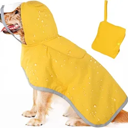 Chubasquero impermeable reflectante para perros Pitbull y Husky