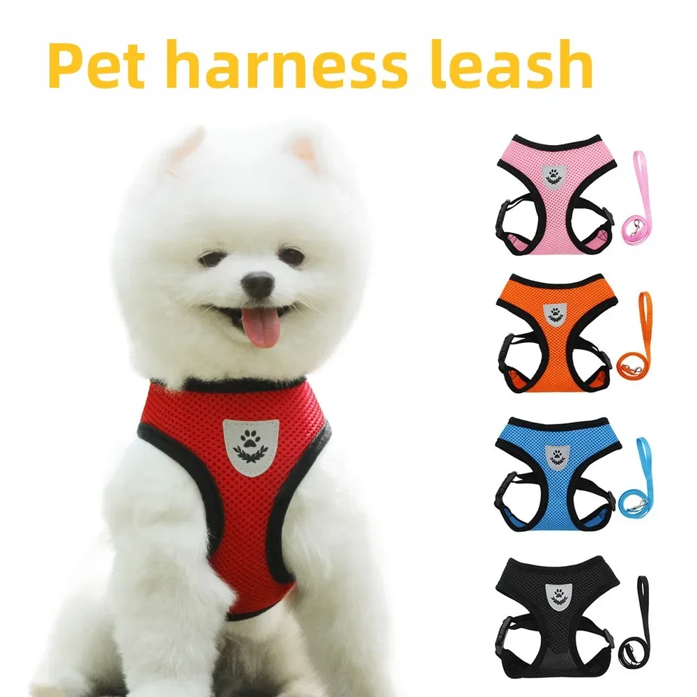 Nueva correa para el pecho para mascotas, correa para el pecho transpirable para cachorros, correa trasera para perros, productos para mascotas