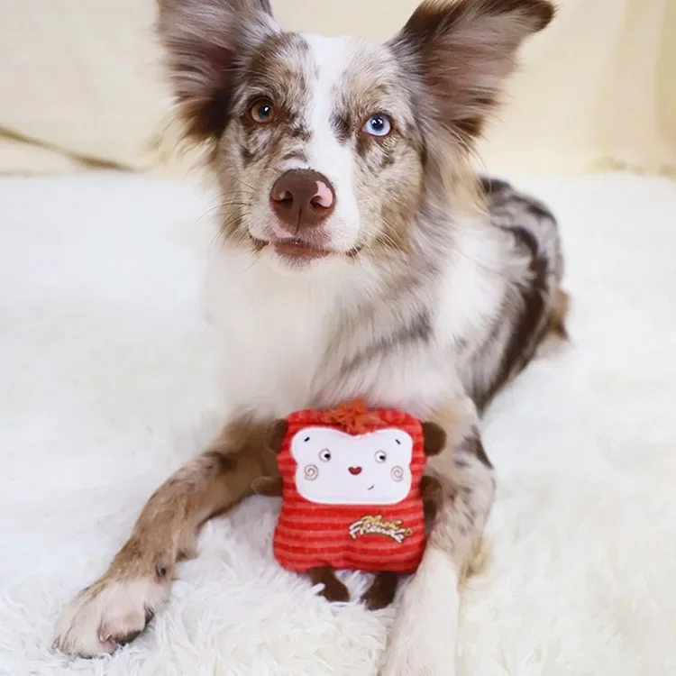 Juguetes para perros de la serie cuadrada para aliviar el aburrimiento, artefacto autohi, sonido de peluche, juguete para mascotas, rechinar los dientes - imagen 4