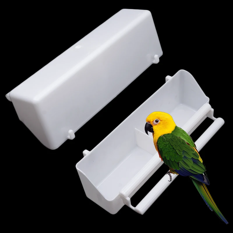Comedero para pájaros, plato de alimentación, fácil limpieza, periquito, cacatúa, comedero de comida, dispensador de comida reutilizable para loros, suministros para mascotas рыadayΜд Lebo - imagen 2