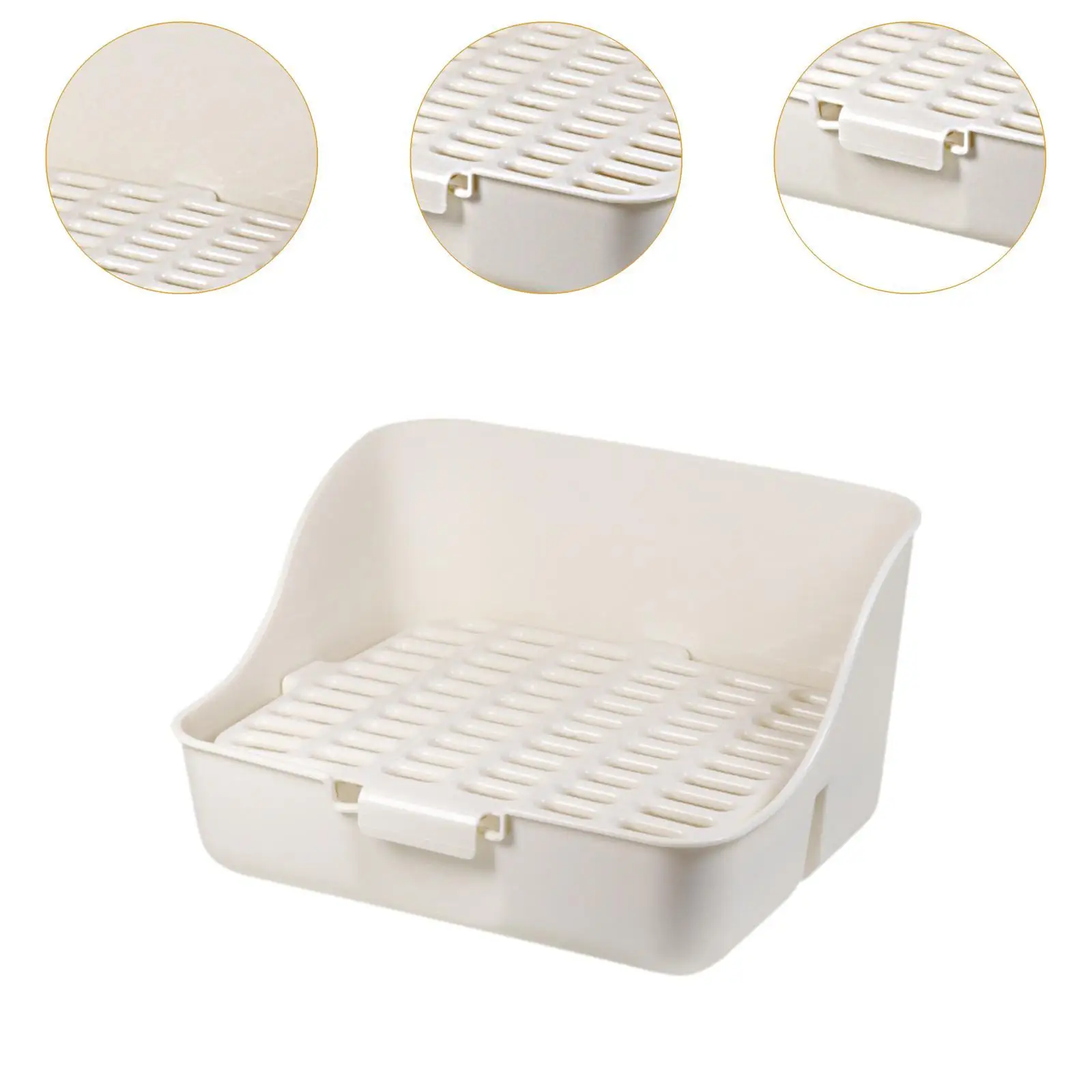Bunny Toilet Box Pet Cage Pan Pet Accessories Small Animal Corner Potty Bunny Toilet for Squirrel Hedgehog Hamster Ferrets