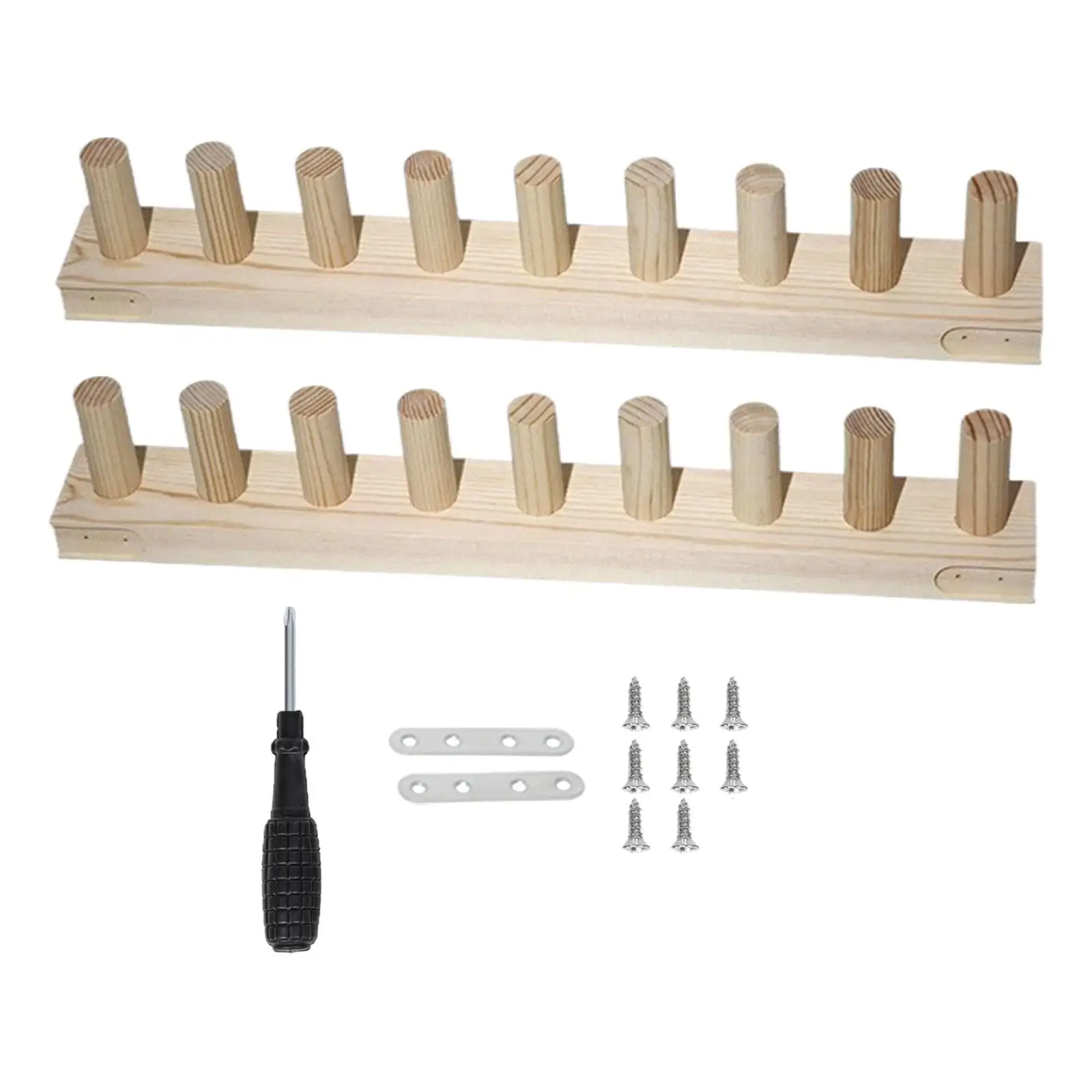 Telar de tejer de hilo grueso, marco de madera ajustable, Kit de tejer, telar portátil para bufandas, mantas - imagen 3