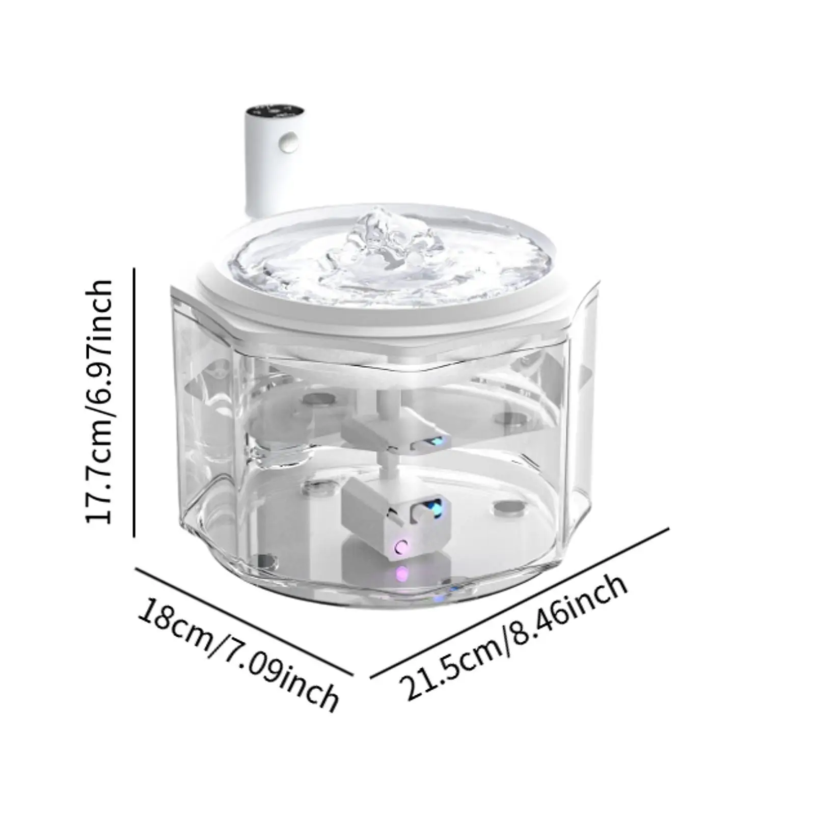 Cat Water Fountain Silent Pet Water Fountain for Multiple Pets Kitten Dogs