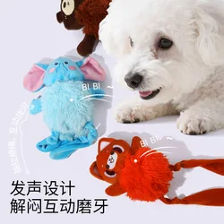 Juguetes para mascotas, juguetes de peluche con sonido, juguete interactivo para morder, accesorios para cachorros, juguete para perros pequeños