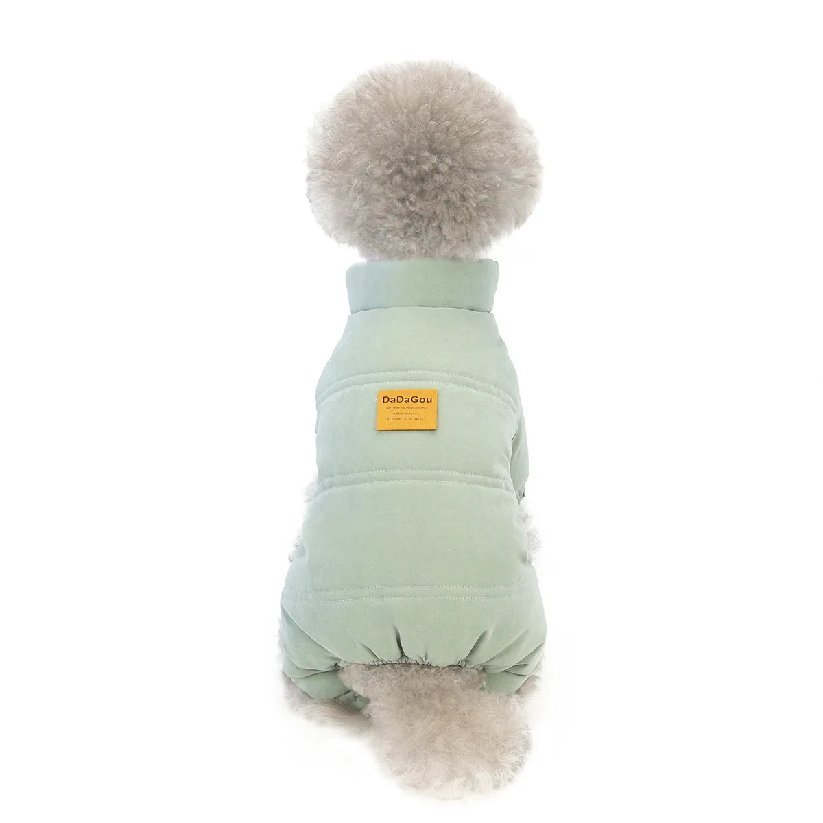 Abrigo de cuatro patas con cuello alto para mascotas, mono grueso de invierno, Parkas para perros de cuatro patas y cuatro patas, pijamas para perros, ropa para cachorros, ropa para mascotas - imagen 3