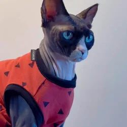 Chaleco suave para gatos Sphynx y Devon Rex - Ropa de primavera y otoño