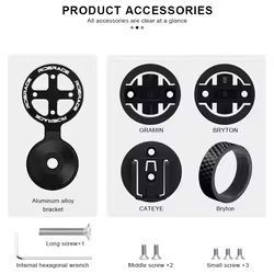 Soporte ciclocomputador Garmin Edge Bryton Cateye-Accesorios MTB
