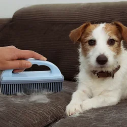 Cepillo quitapelo y baño para perros y gatos – Cerdas suaves masajeadoras