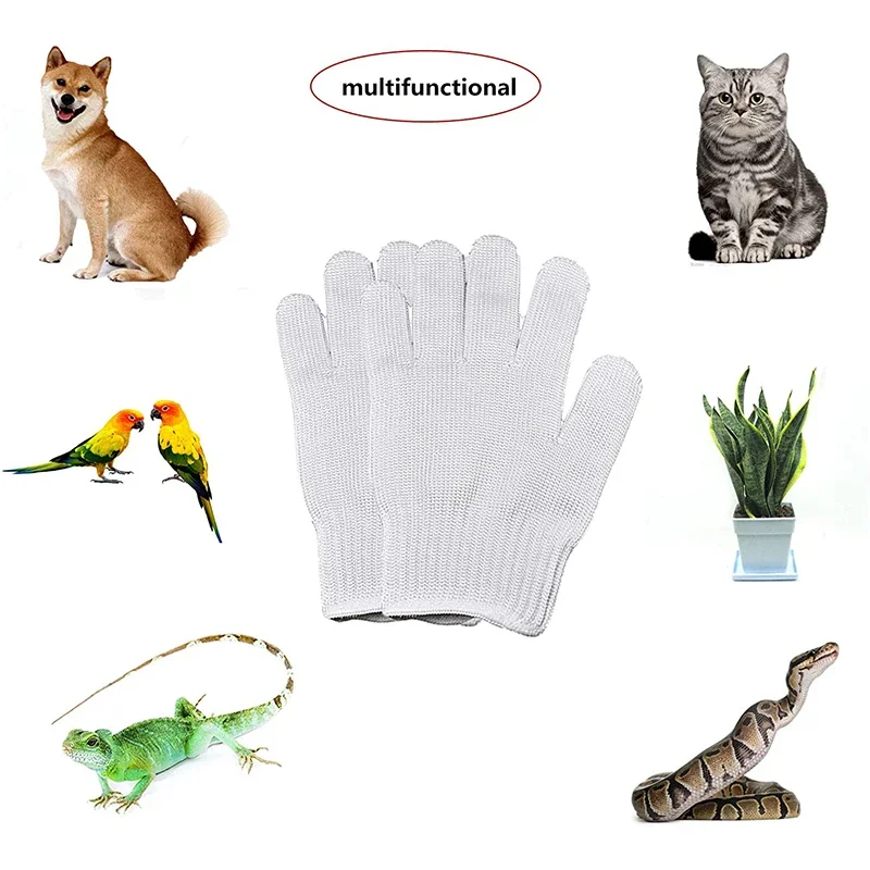 Guantes de entrenamiento de aves antimordeduras, guantes protectores de seguridad para masticar, guantes de manipulación de animales pequeños para loros, cacatúas y loros - imagen 3