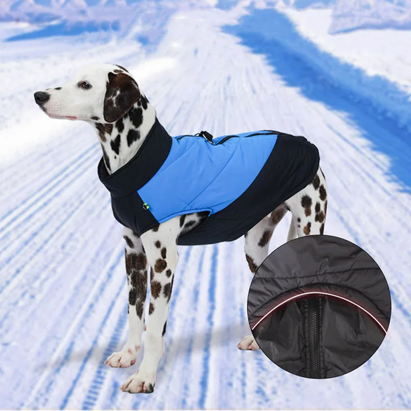 Warm Dog Clothes For Small Large Dogs Winter Windproof Waterproof With D-ring Puppy Jacket Yorkshire Labrador Pet Costume Coat - imagen 2