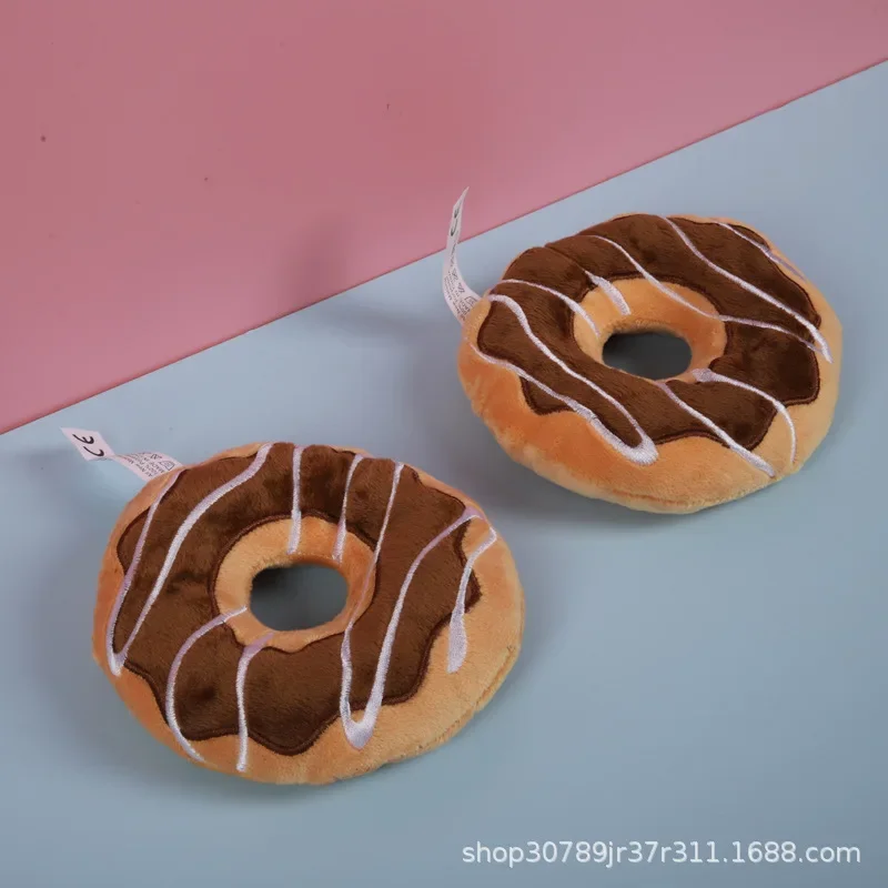 Juguete de peluche de dibujos animados para perro, juguete de peluche para mascota, Pizza, gato, mordedura, suministros para mascotas, rompecabezas para perros, accesorios para perros - imagen 2