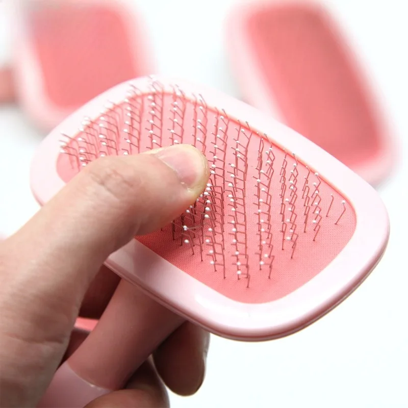 Peine para perros y gatos, masaje para mascotas, cabezal giratorio, aguja, protección de belleza, cepillo para depilación, peine para depilación, productos para mascotas, accesorios - imagen 4