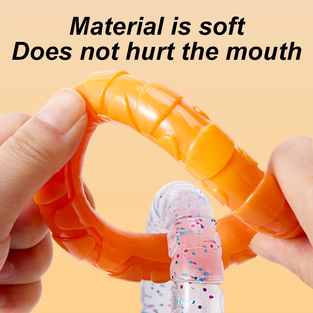 Anillo de juguete para masticar para perros TPR, duradero, no tóxico, interactivo, divertido, anillo para morder, juguetes de entrenamiento para limpieza de dientes, suministros para perros, 1 ud. - imagen 5