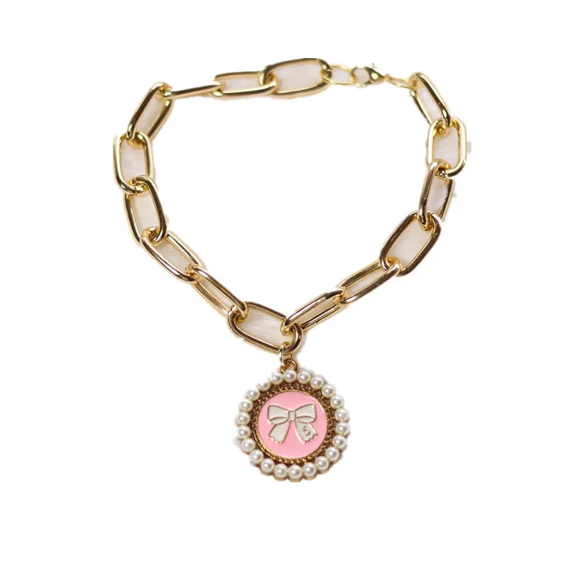 Collar con colgante corazón dorado para gatos y perros - imagen 5