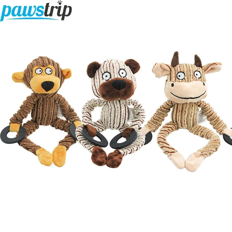 Juguete de peluche con chirrido para perros - masticable y resistente