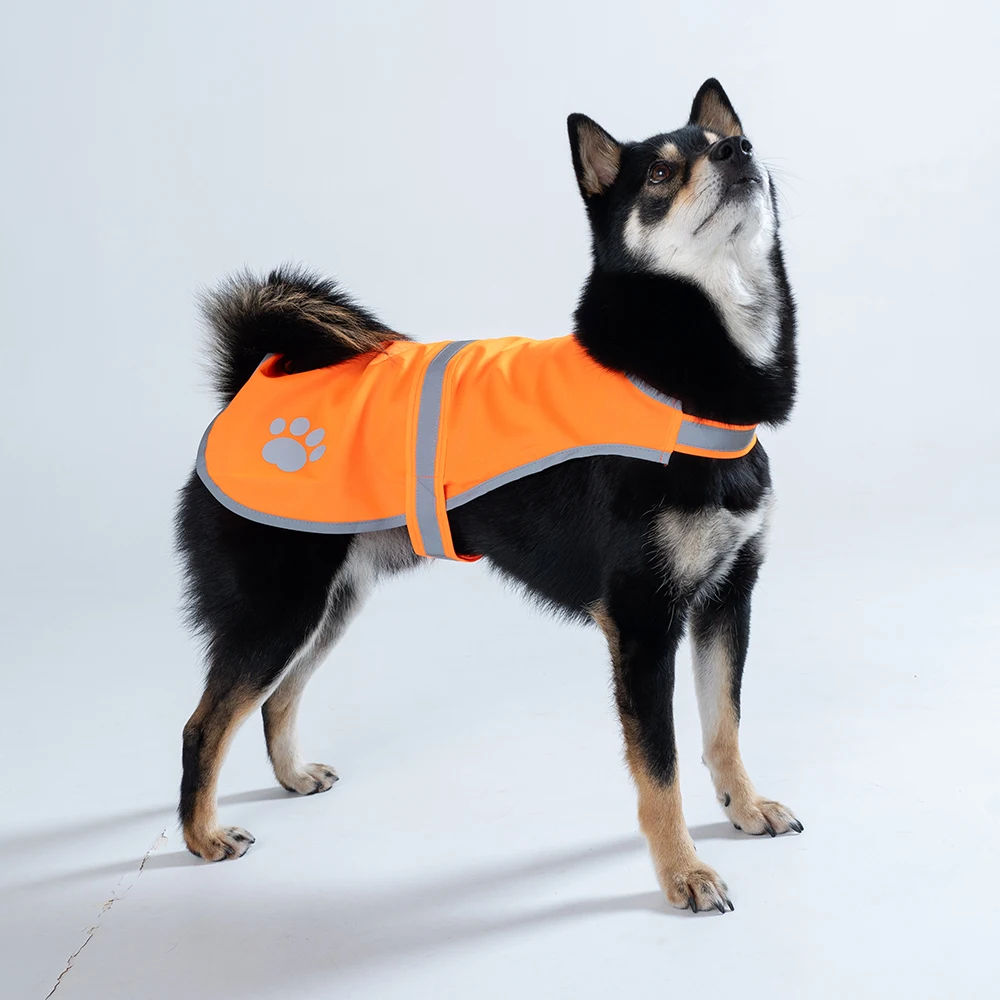 Chaleco reflectante para perros, chaqueta fluorescente de alta visibilidad para perros, chalecos de seguridad para perros, equipo de seguridad para caza - imagen 3