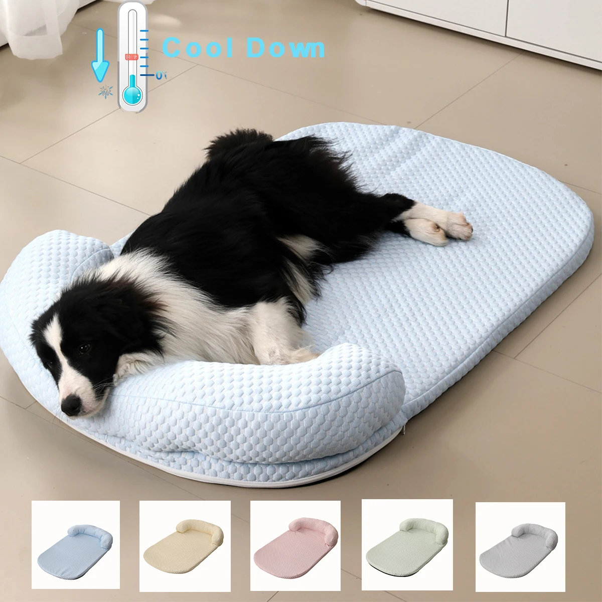 Cama refrescante iced silk para perros pequeños y gatos