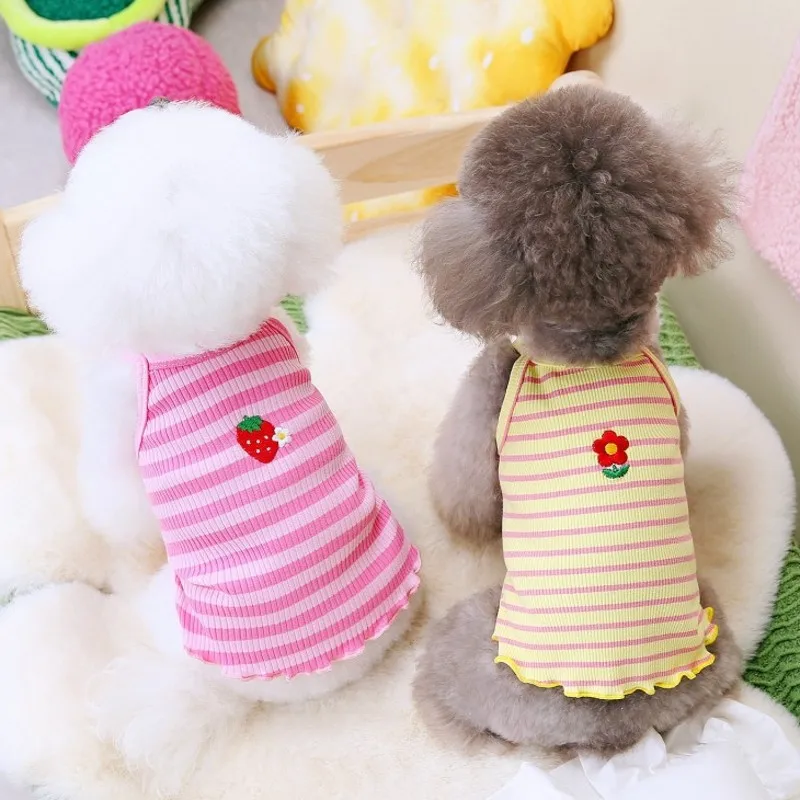 Chaleco con tirantes y camiseta fresca para perros gatos Chihuahua Bichón