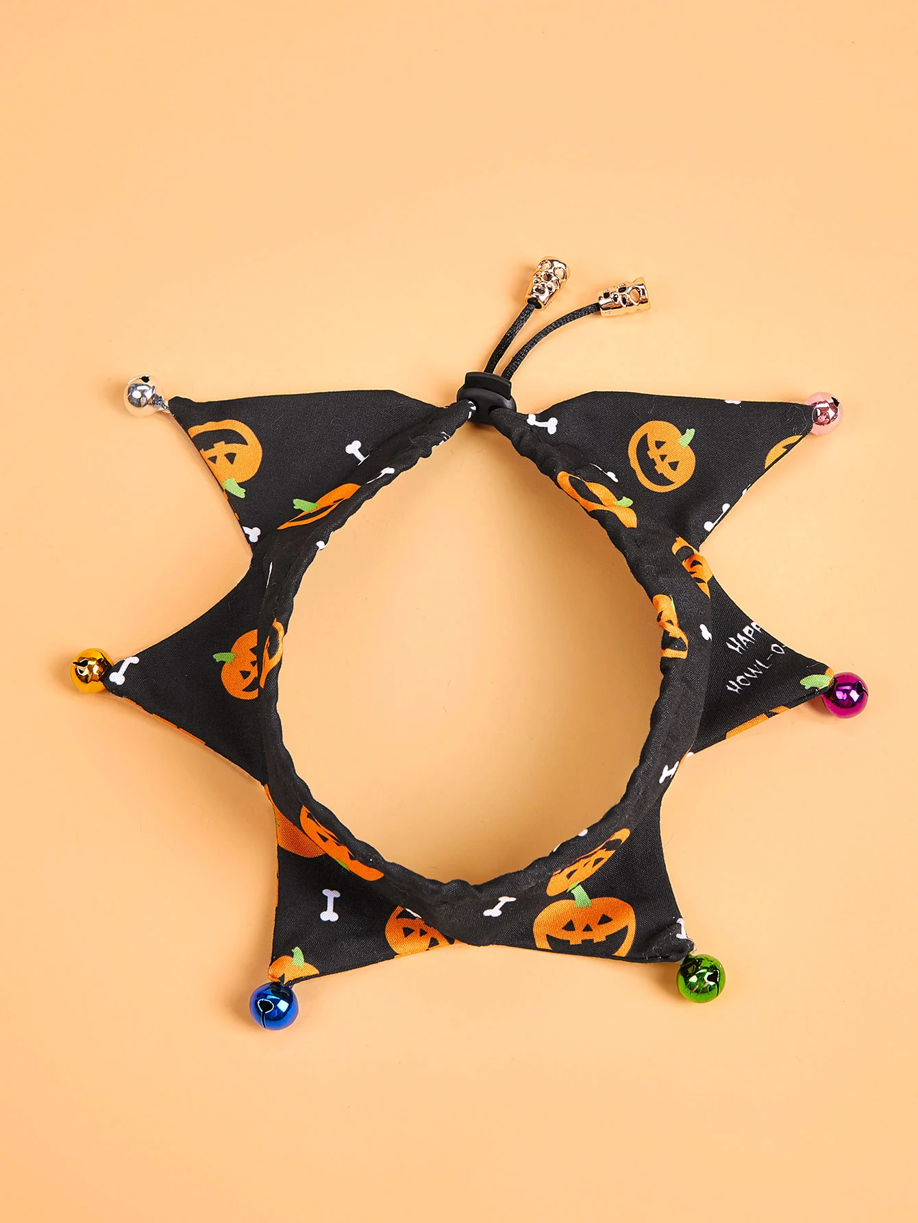 Bandana para fiesta de Halloween, Bandana con campanas, ajuste suave y ajustable, para perro y gato