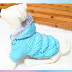 Chaqueta polar con capucha para perros y gatos – Abrigo de invierno