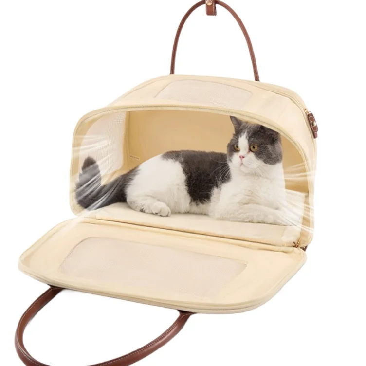 Bolsa cama transporte perros y gatos asiento trasero – Cálido invierno - imagen 5