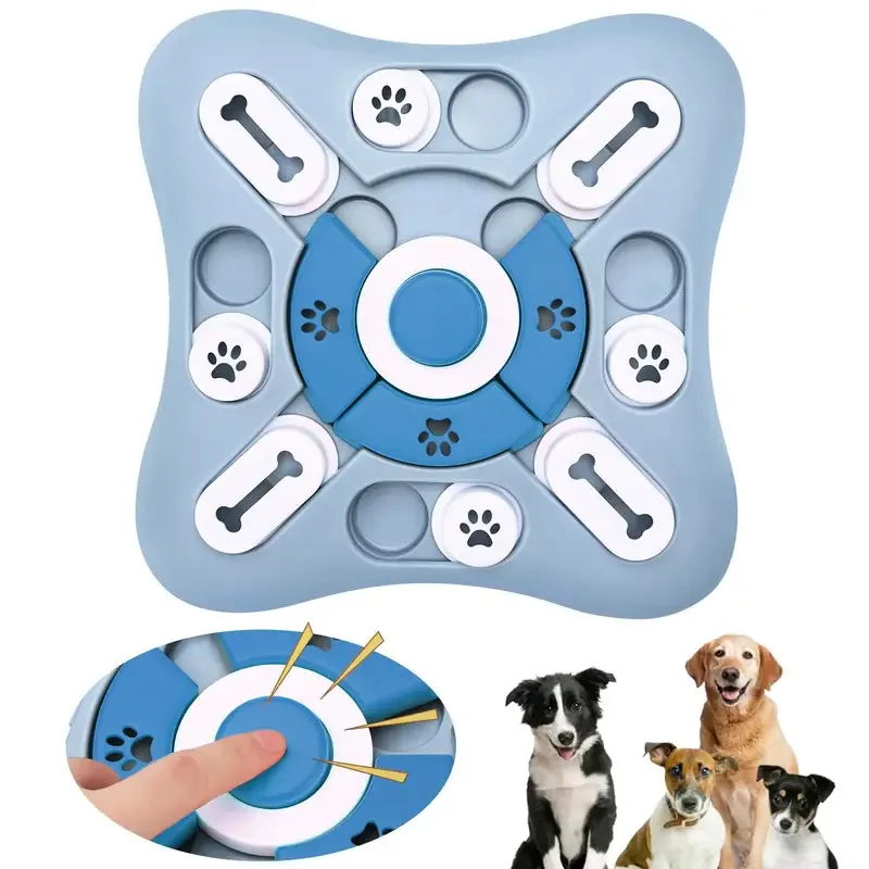 Comedero lento para perros: juguete interactivo rompecabezas cachorros
