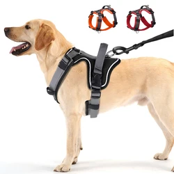 Arnés reflectante para perros pequeños – Ajustable sin tirones con asa