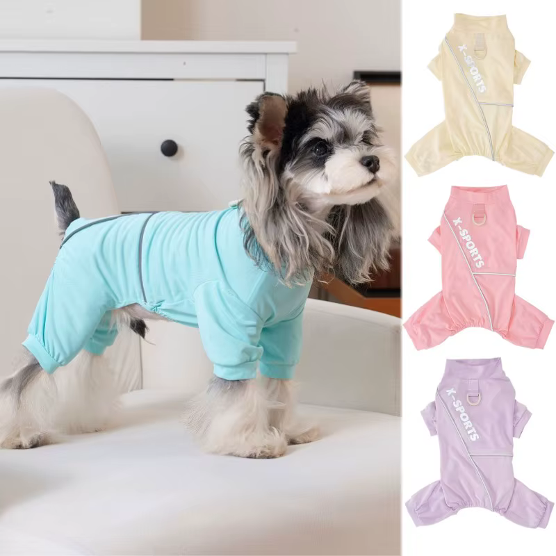 Traje reflectante ligero de verano para perro Chihuahua