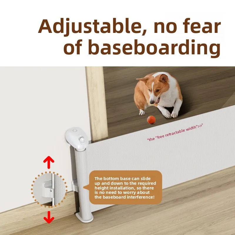 Valla para puerta de mascotas de 45Cm de alto, tope para conejos, tope para perros, Teddy Corgi, valla antiperforación, barandilla para puerta, suministros para valla para mascotas - imagen 2