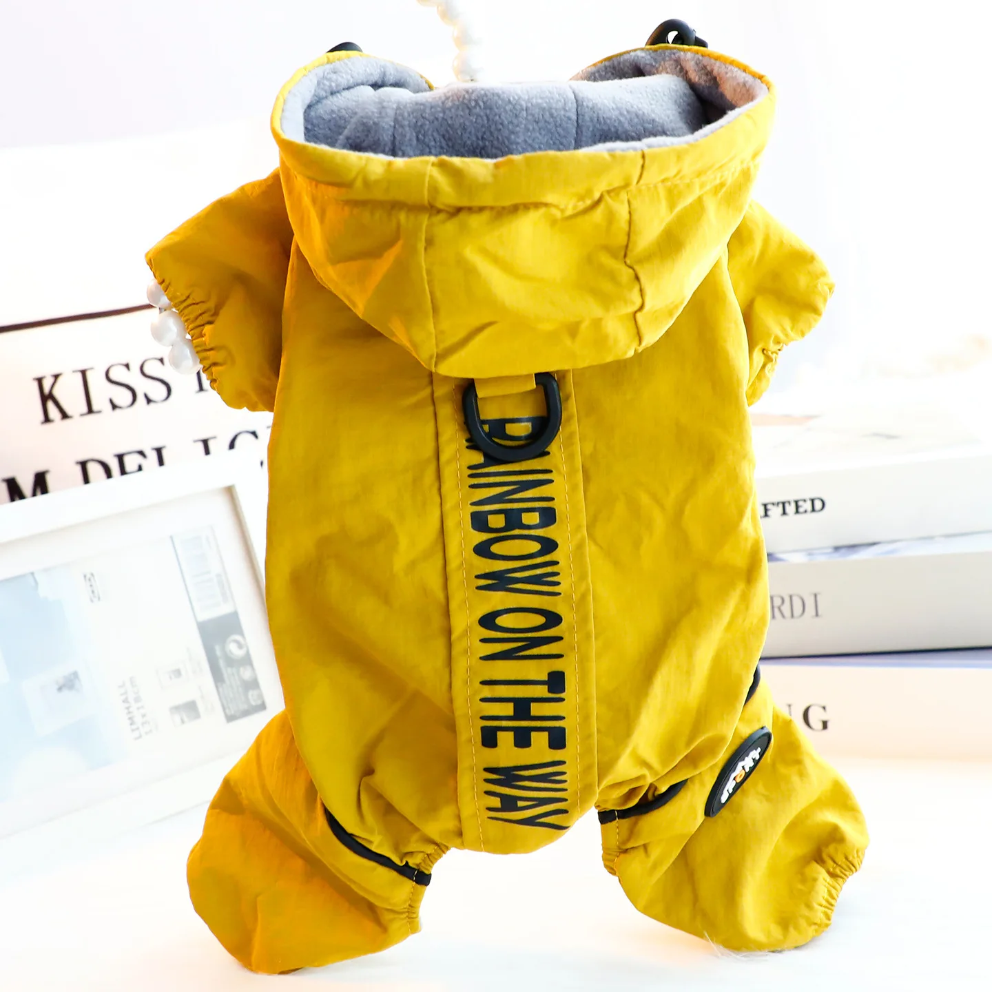 Ropa para cachorros, ropa de otoño e invierno, chaqueta de tracción gruesa de cuatro patas para montaña, productos para mascotas de peluche para perros pequeños - imagen 2