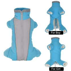 Abrigo impermeable de lana gruesa para perros pequeños Yorkshire