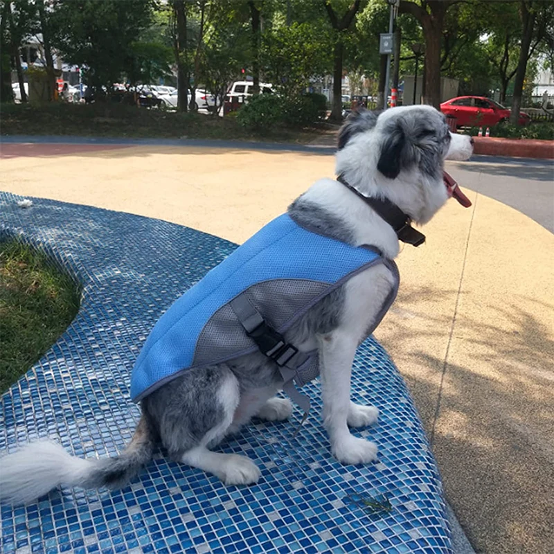 Chaleco de refrigeración para perros, chaqueta reflectante ajustable para exteriores, a prueba de sol, abrigo para mascotas, para perros pequeños, medianos y grandes - imagen 2