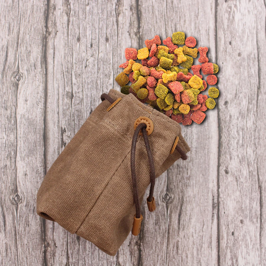 Bolsa de juguete portátil para perros, soporte para caminar y llevar al aire libre, bolsa de aperitivos para adiestramiento al aire libre, bolsa de cuerda para tirar libre de dos manos, 1 Uds. - imagen 4