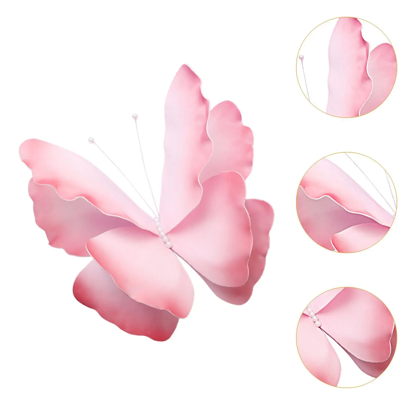 Fake Butterfly 3D 20inch Artificial Butterfly Decoration for Wedding Decorations Backdrop Garden Wall Room Decor Display Window