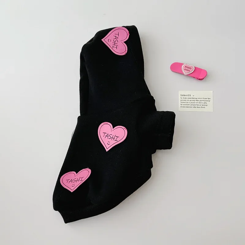 Gorro con capucha de amor para mascotas, Sudadera con capucha de felpa para perros y gatos, ropa superior, abrigo grueso y cálido para otoño/invierno, ropa para cachorros, ropa de diseñador para perros - imagen 3