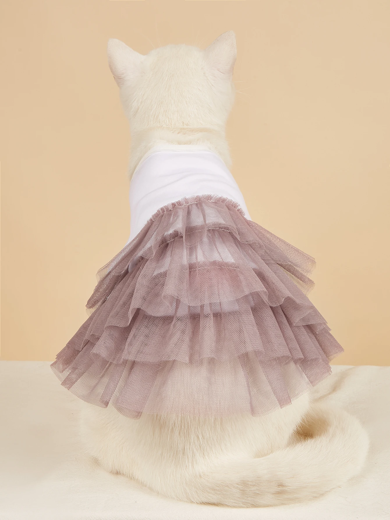 Vestido para perro, vestido de boda para mascotas, princesa de encaje para cachorro, traje de fiesta de cumpleaños, ropa Formal para niña para perros pequeños y medianos y gatos - imagen 3