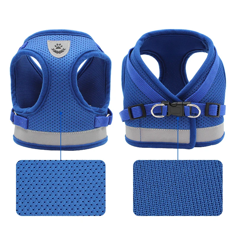 Conjunto de arnés y correa para perro y gato, arnés de pecho para Chihuahua, Bulldog Francés, Pug, chaleco, accesorios - imagen 3