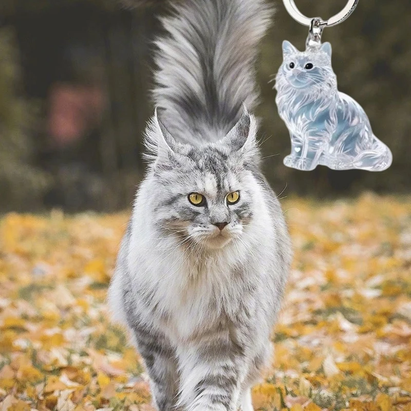 Colgante con pelo de mascota conmemorativo para gatos - bolso - imagen 5