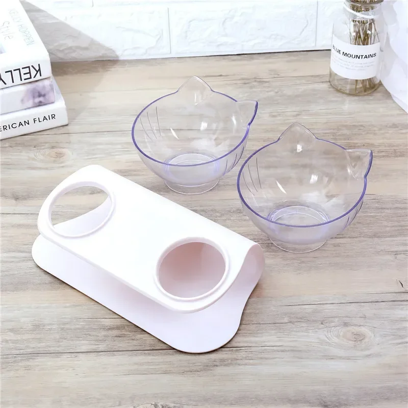 Cuenco doble antideslizante para gatos, cuenco para perros con soporte, alimentación para mascotas, cuenco de agua para gatos, cuencos para comida para mascotas, alimentador para perros, suministros de productos - imagen 5