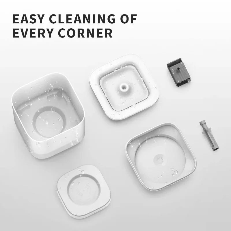 PETKIT EVERSWEET SOLO SE Luz LED inteligente Fuente de agua para gatos Perros pequeños Gatos Dispensador de agua para mascotas con filtro Comederos ultrasilenciosos