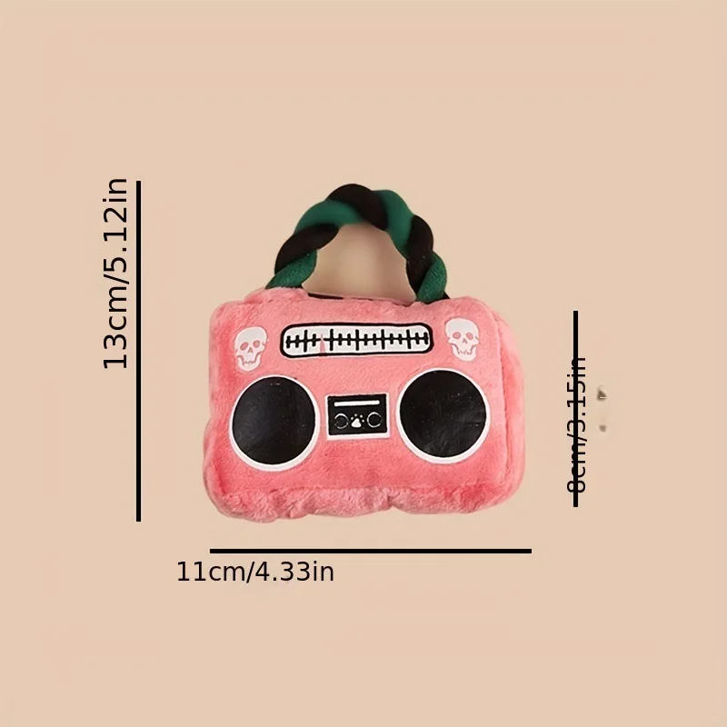 Juguete de peluche con nudo para mascotas, juguete con sonido 2 en 1 BB, juguetes interactivos para morder, juguetes para perros pequeños, accesorios - imagen 5